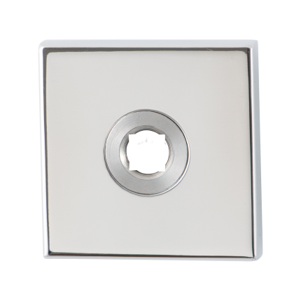 Rozet GPF1100.42R 50x50x8mm RVS gepolijst rechtsdraaiend