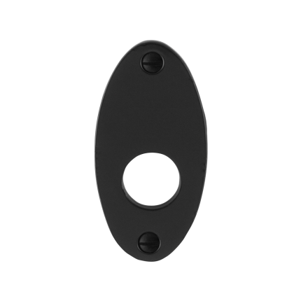 Rozet GPF6100.03 82x40x4mm smeedijzer zwart