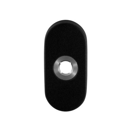 Rozet GPF8100.04R 70x32x10mm zwart rechtsdraaiend