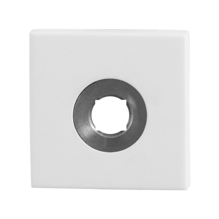 Rozet GPF8100.42L 50x50x8mm wit linksdraaiend