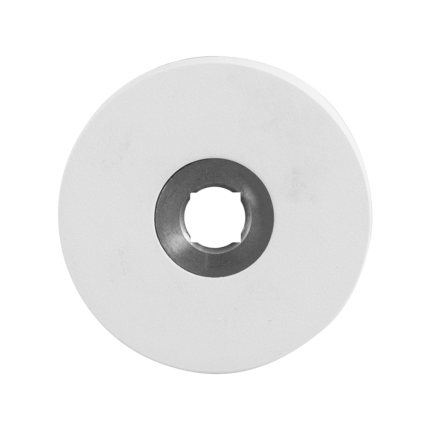 Rozet GPF8100.45R 50x50x6mm wit rechtsdraaiend