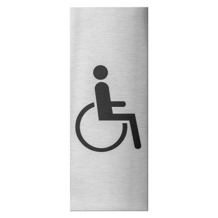 RVS pictogram 'Mindervalide' rechthoekig