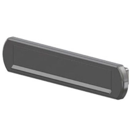 5013.400.574 S2 briefplaat Low Energy afgerond 360x74 mm, buitenkleppend geveerd aluminium