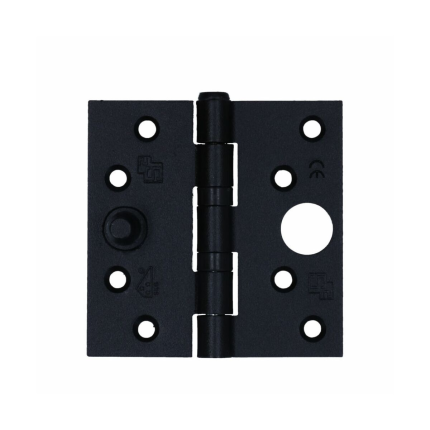 S2 Kogellagerscharnier 6512 rechte hoek 89x89mm staal zwart SKG***