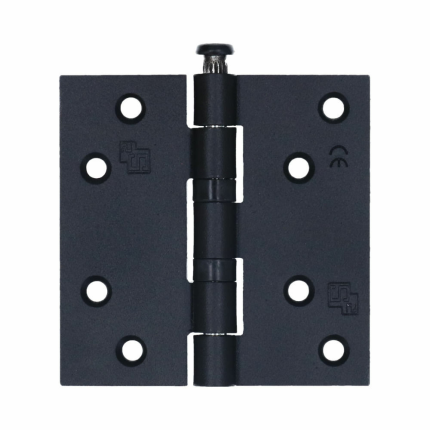S2 Kogellagerscharnier 6512 rechte hoek 89x89mm staal zwart