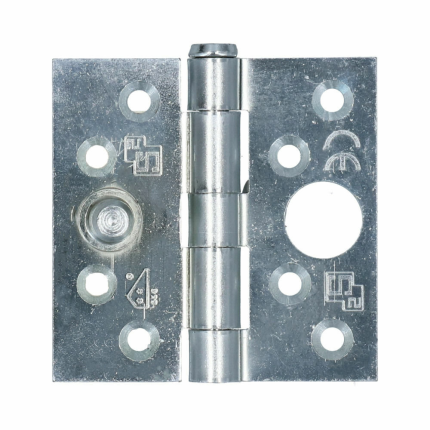S2 Veiligheidsscharnier 6511 SKG** rechte hoek 76x76mm staal silverlook