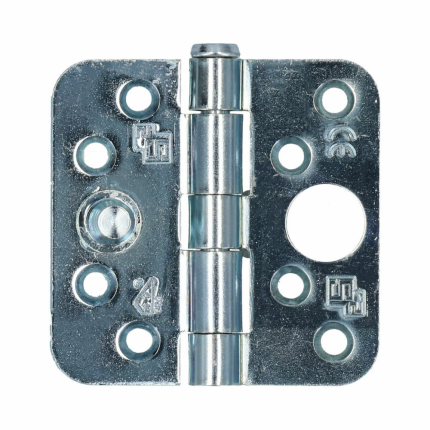 S2 Veiligheidsscharnier 6511 SKG** ronde hoek 76x76mm staal silverlook