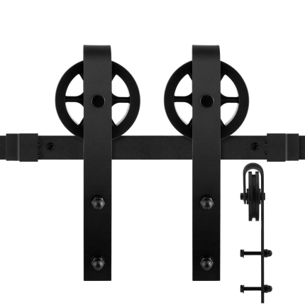 Schuifdeursysteem Teho Zwart 220 cm GPF0502.61 