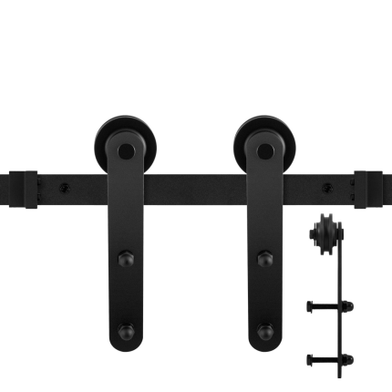 GPF0507.61 schuifdeursysteem Varsi zwart 183 cm