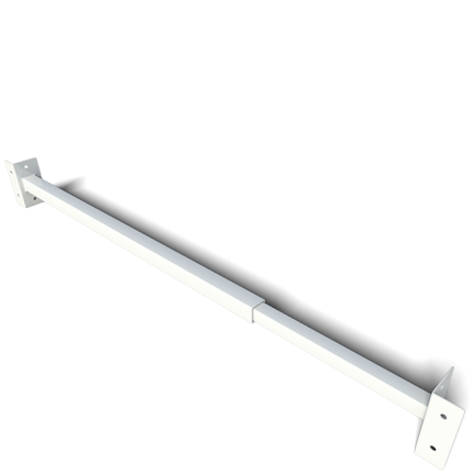 SecuBar Single klapraam beveiliging wit, 600-1100 mm, in de dag montage