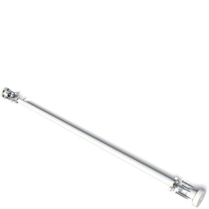 SecuBar Slimline doorvalbeveiliging wit