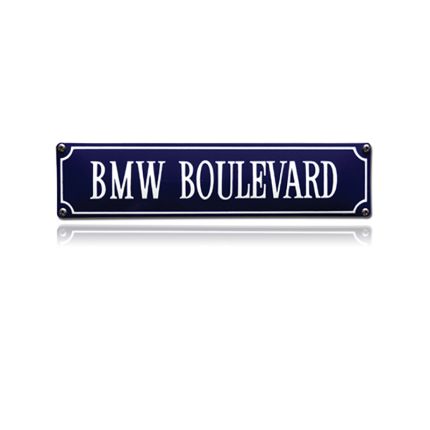 SS-10 emaille straatnaambord 'BMW Boulevard'