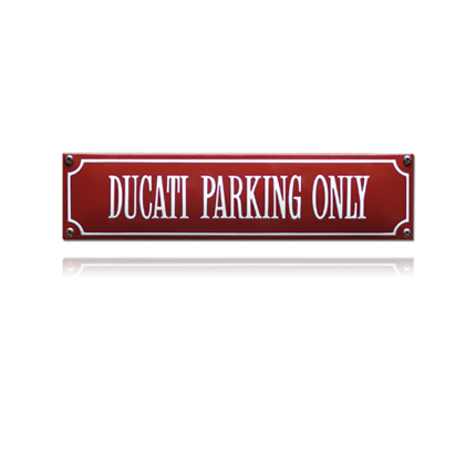 SS-21 emaille straatnaambord 'Ducati Parking Only'