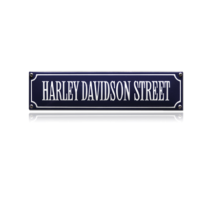 SS-34 emaille straatnaambord 'Harley Davidson street'
