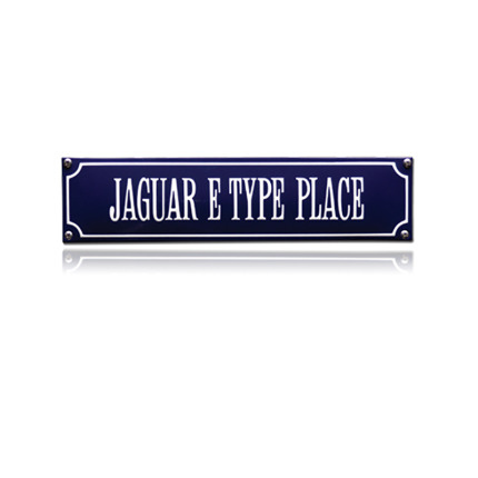 SS-42 emaille straatnaambord 'Jaguar E-Type Place'