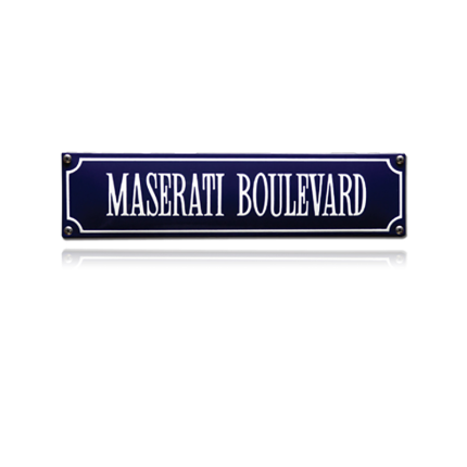 SS-54 emaille straatnaambord 'Maserati Boulevard'