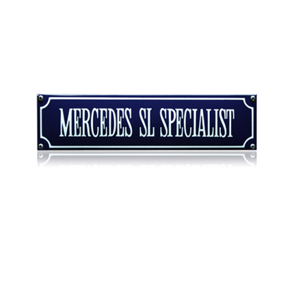 SS-55 emaille straatnaambord 'Mercedes sl specialist'