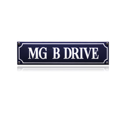 SS-57 emaille straatnaambord 'MG B Drive'