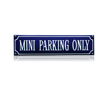 SS-61 emaille straatnaambord 'Mini parking only'