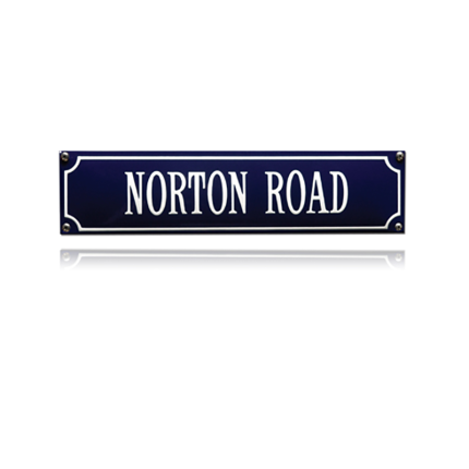 SS-64 emaille straatnaambord 'Norton Road'