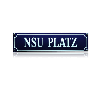 SS-66 emaille straatnaambord 'NSU platz'