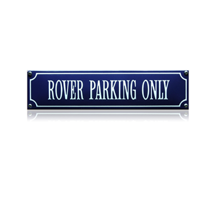 SS-79 emaille straatnaambord 'Rover parking only'