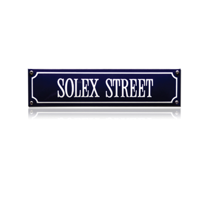 SS-84 emaille straatnaambord 'Solex Street'