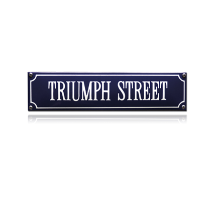 SS-88 emaille straatnaambord 'Triumph Street'