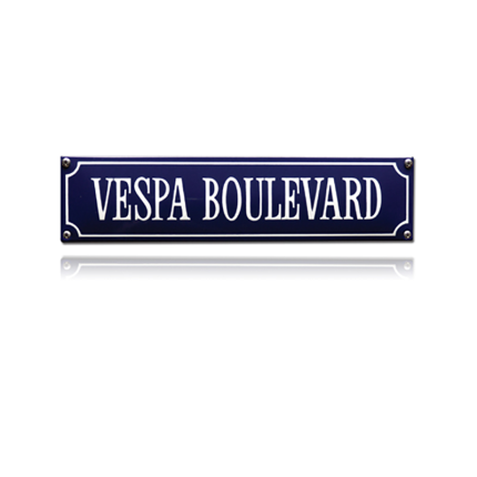 SS-90 emaille straatnaambord 'Vespa Boulevard'