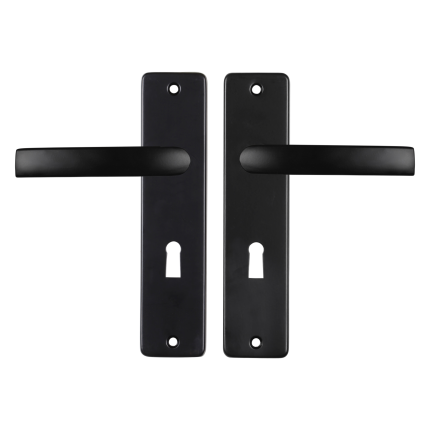 Starx Blok deurkruk op schild 180x41mm BB56 zwart