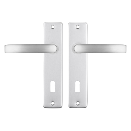 Starx Blok deurkruk op schild 180x41mm BB72 Aluminium F1