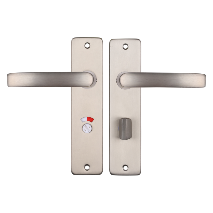 Starx Blok deurkruk op schild 180x41mm WC63/8 Aluminium F9