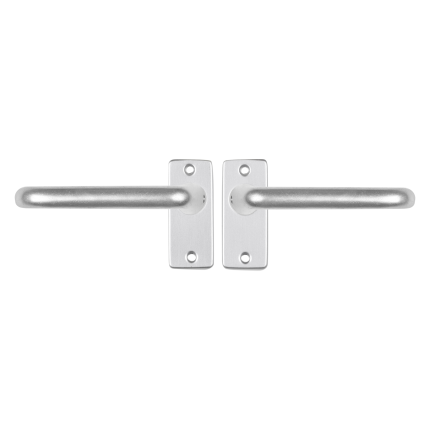 Starx Coupe deurkruk op rechthoekige rozet 90x41mm Aluminium F1