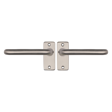 Starx Coupe deurkruk op rechthoekige rozet 90x41mm Aluminium F9
