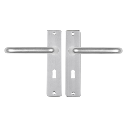 Starx Coupe deurkruk op schild 180x41mm BB72 Aluminium F1