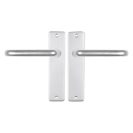 Starx Coupe deurkruk op schild 180x41mm blind Aluminium F1