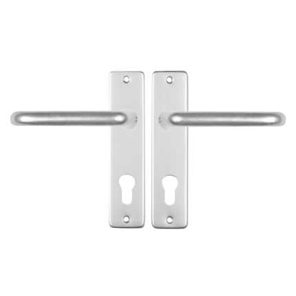 Starx Coupe deurkruk op schild 180x41mm PC72 Aluminium F1