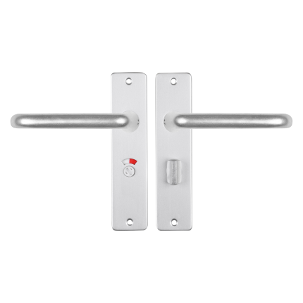 Starx Coupe deurkruk op schild 180x41mm WC57/5 Aluminium F1