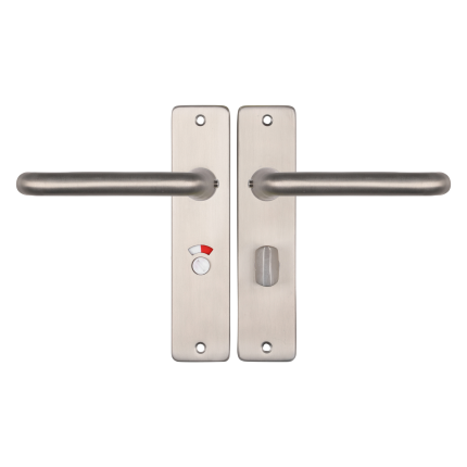 Starx Coupe deurkruk op schild 180x41mm WC57/5 Aluminium F9