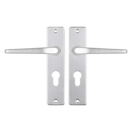Starx Duim deurkruk op schild 180x41mm PC55 Aluminium F1
