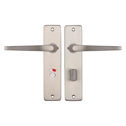 Starx Duim deurkruk op schild 180x41mm WC63/8 Aluminium F9