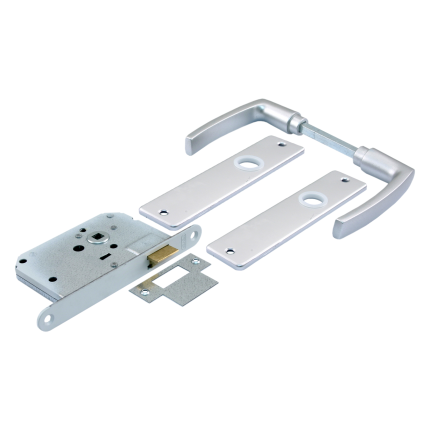 Starx Loopslot met Beslag Aluminium Wit Blind  Doornmaat 50mm