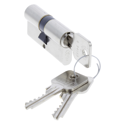 Starx profielcilinder SKG** dubbel gelijksluitend 30/30mm messing vernikkeld