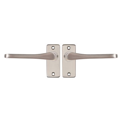 Starx Vlinder deurkruk op rechthoekige rozet 90x41mm Aluminium F9