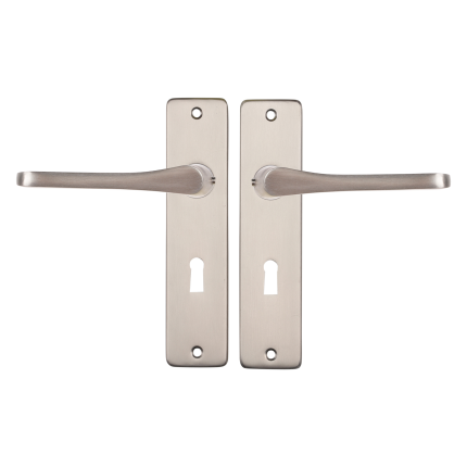 Starx Vlinder deurkruk op schild 180x41mm BB56 Aluminium F9