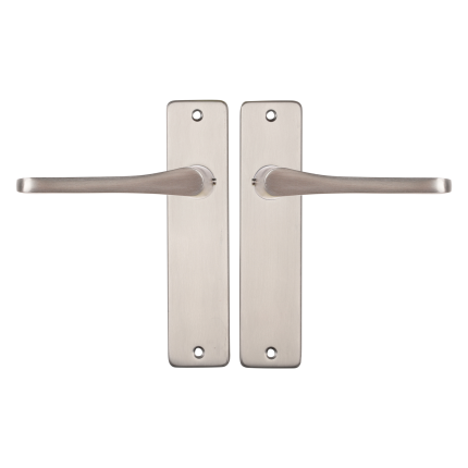 Starx Vlinder deurkruk op schild 180x41mm blind Aluminium F9