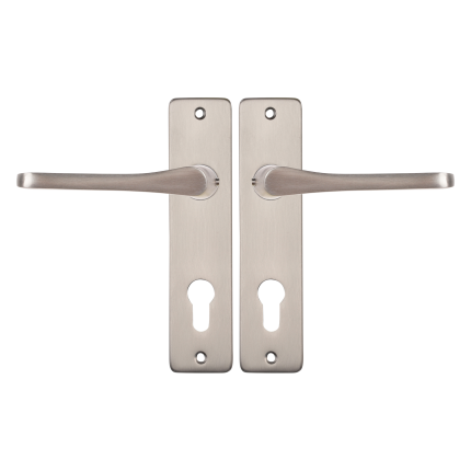 Starx Vlinder deurkruk op schild 180x41mm PC72 Aluminium F9