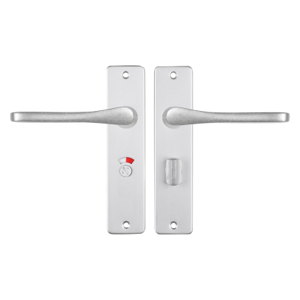 Starx Vlinder deurkruk op schild 180x41mm WC57/5 Aluminium F1