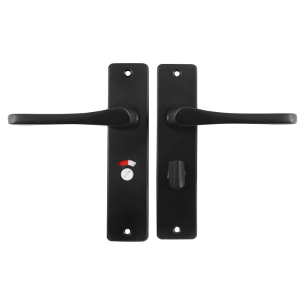 Starx Vlinder deurkruk op schild 180x41mm WC57/5 zwart