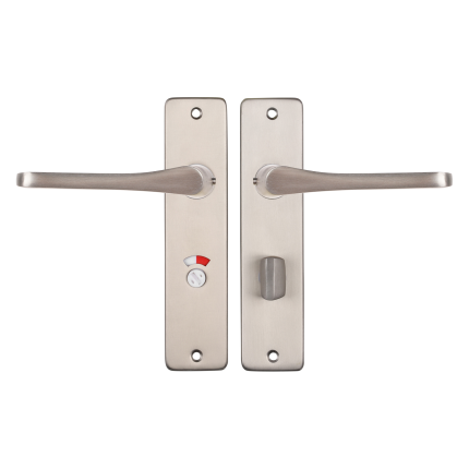 Starx Vlinder deurkruk op schild 180x41mm WC63/8 Aluminium F9